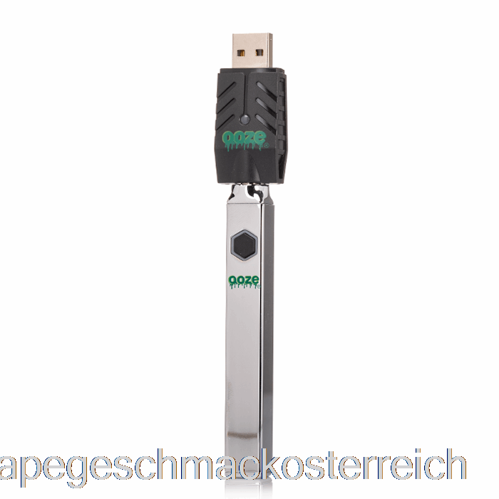 Ooze Quad Flex Temp 500mAh Batterie Chrome Vape Geschmack